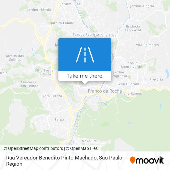 Rua Vereador Benedito Pinto Machado map