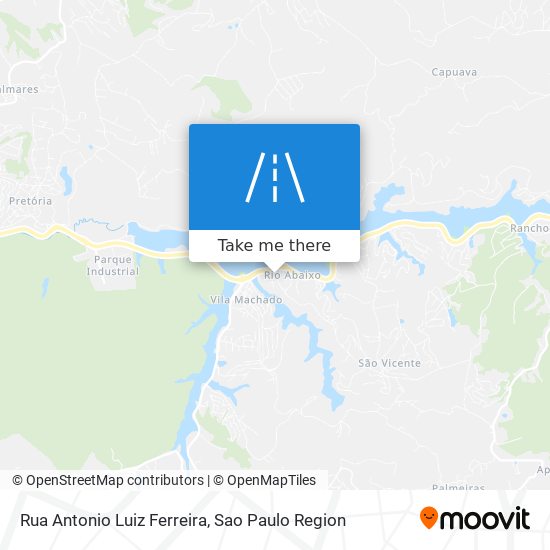 Mapa Rua Antonio Luiz Ferreira