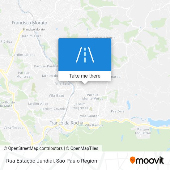 Rua Estação Jundiaí map