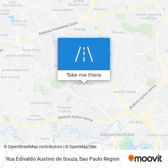 Mapa Rua Edivaldo Austino de Souza