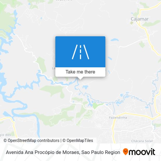 Avenida  Ana Procópio de Moraes map