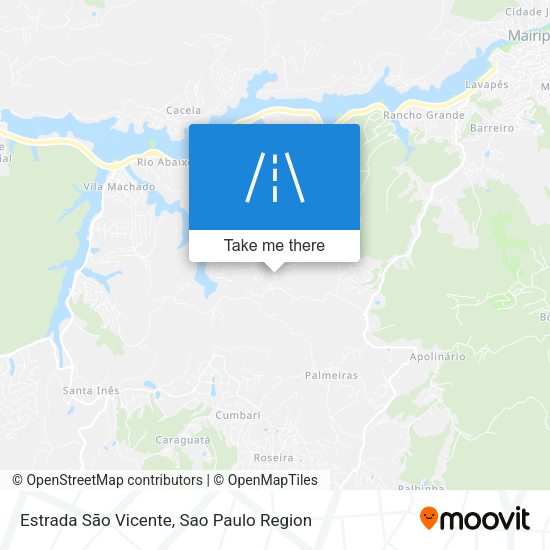 Estrada São Vicente map