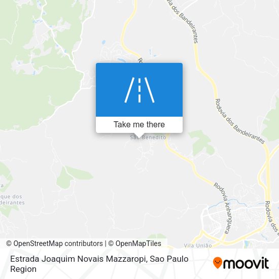 Estrada Joaquim Novais Mazzaropi map