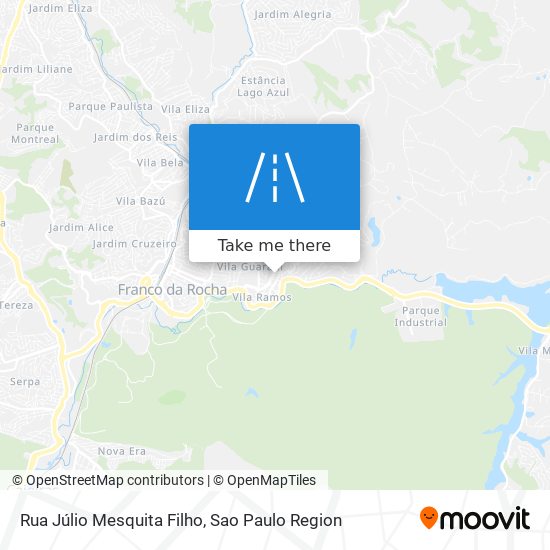 Mapa Rua Júlio Mesquita Filho