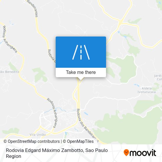 Rodovia Edgard Máximo Zambotto map