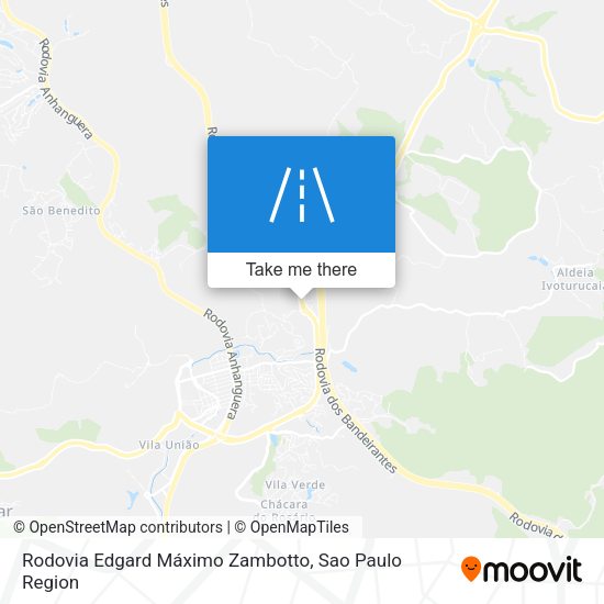 Rodovia Edgard Máximo Zambotto map