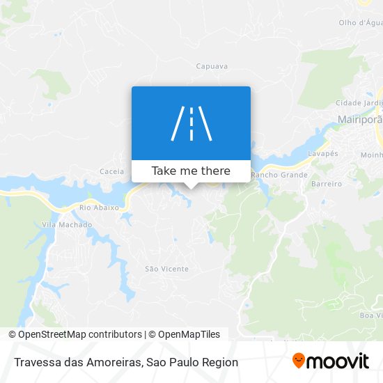 Mapa Travessa das Amoreiras