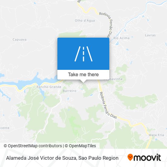 Mapa Alameda José Victor de Souza