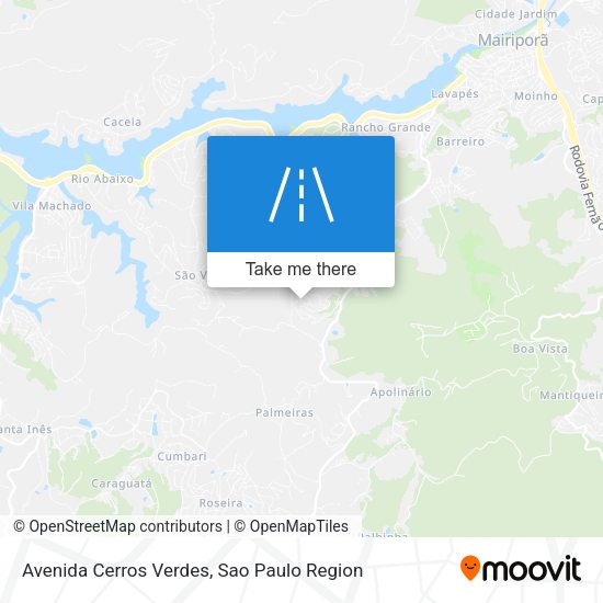 Avenida Cerros Verdes map