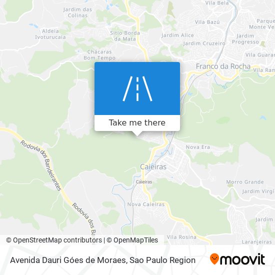 Mapa Avenida Dauri Góes de Moraes