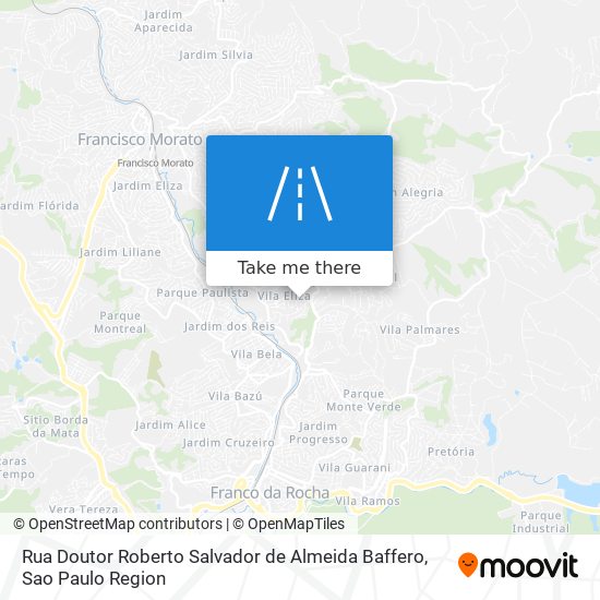 Mapa Rua Doutor Roberto Salvador de Almeida Baffero