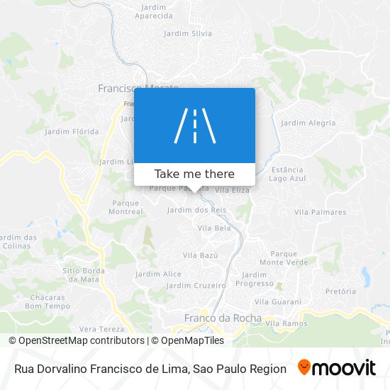 Mapa Rua Dorvalino Francisco de Lima