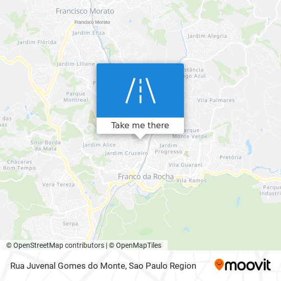 Rua Juvenal Gomes do Monte map