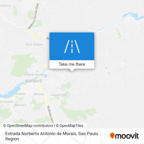 Estrada Norberto Antônio de Morais map