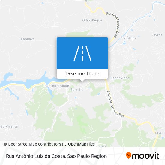 Rua Antônio Luiz da Costa map