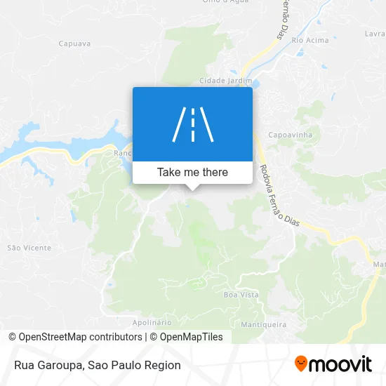 Rua Garoupa map
