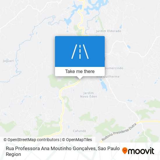 Mapa Rua Professora Ana Moutinho Gonçalves