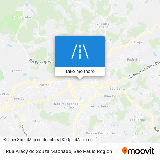 Rua Aracy de Souza Machado map