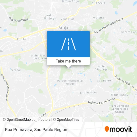 Rua Primavera map