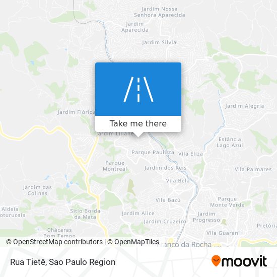 Rua Tietê map