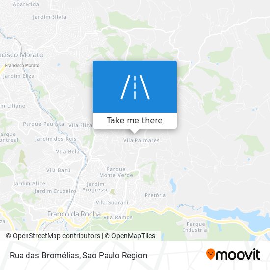 Rua das Bromélias map