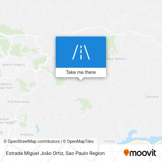 Estrada Miguel João Ortiz map