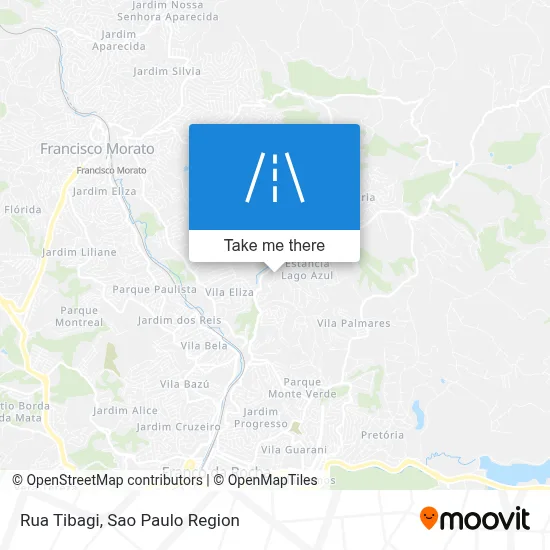 Rua Tibagi map
