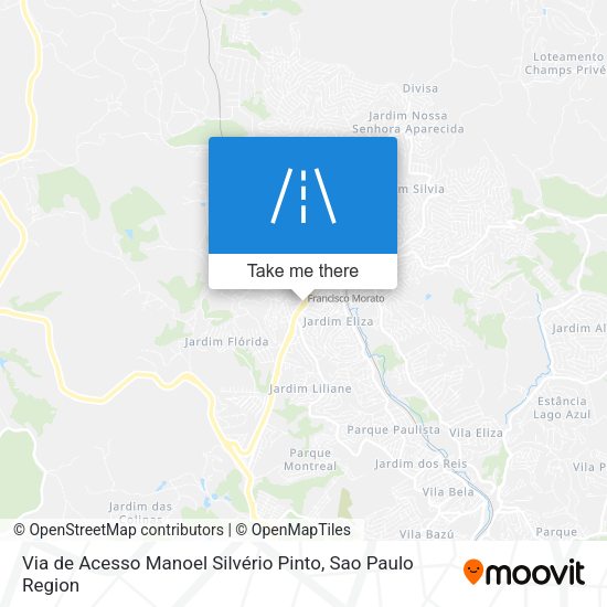 Via de Acesso Manoel Silvério Pinto map