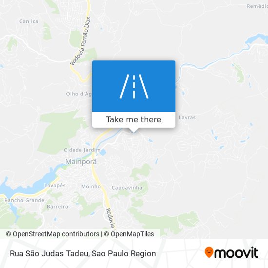 Mapa Rua São Judas Tadeu