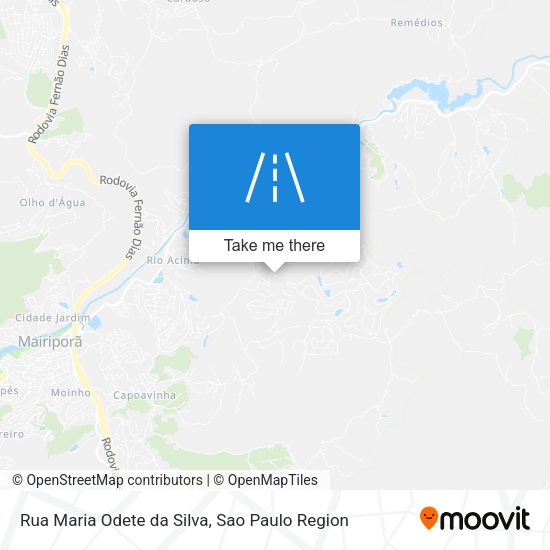 Rua Maria Odete da Silva map
