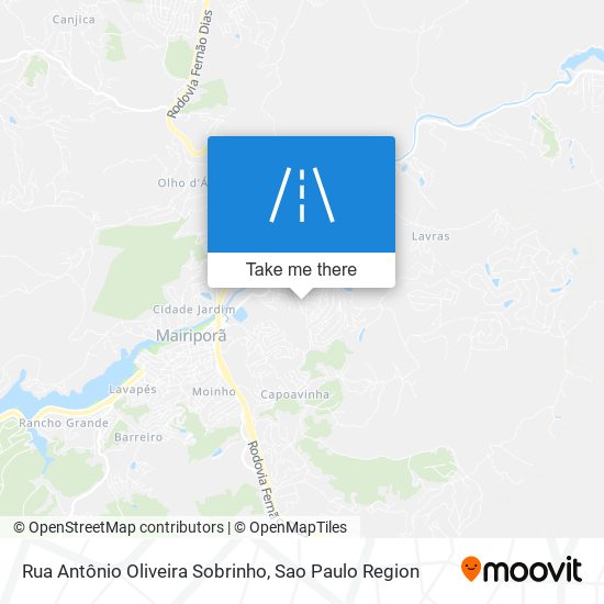 Rua Antônio Oliveira Sobrinho map