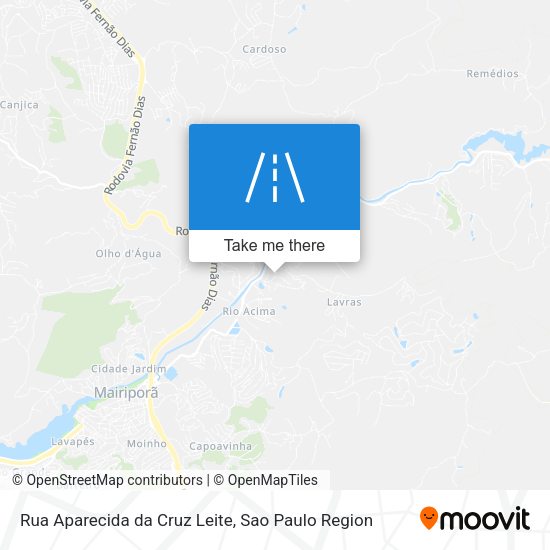 Rua Aparecida da Cruz Leite map
