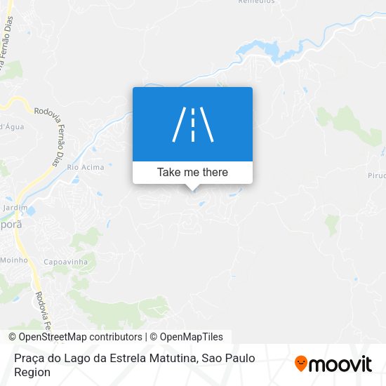 Praça do Lago da Estrela Matutina map