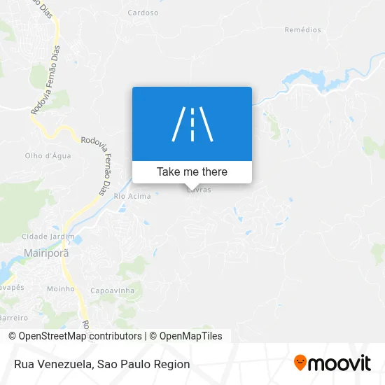 Rua Venezuela map