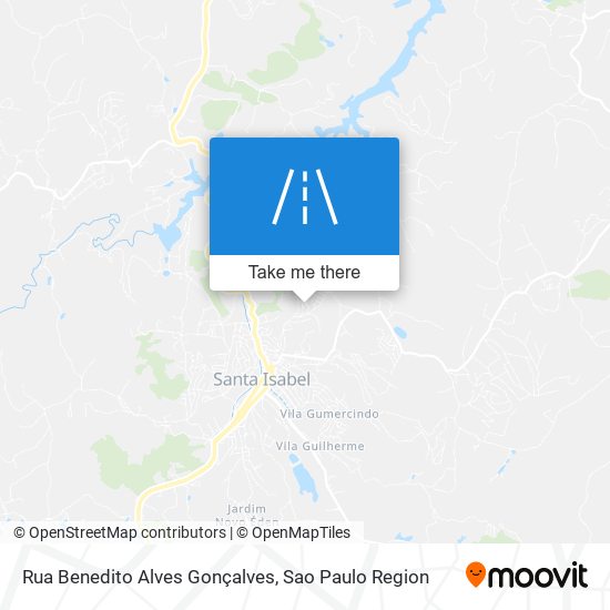 Mapa Rua Benedito Alves Gonçalves