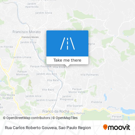 Mapa Rua Carlos Roberto Gouveia