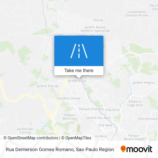 Rua Demerson Gomes Romano map