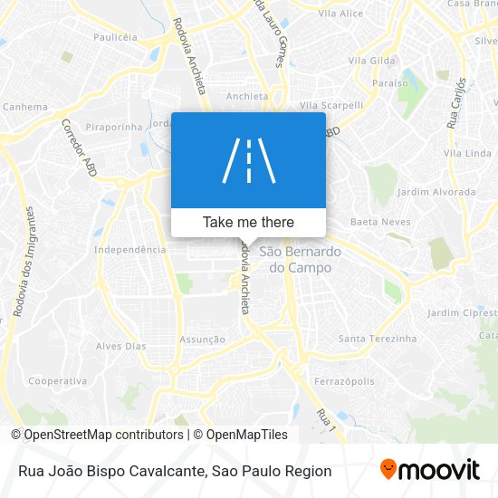 Rua João Bispo Cavalcante map