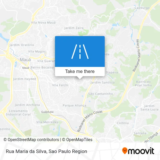 Rua Maria da Silva map