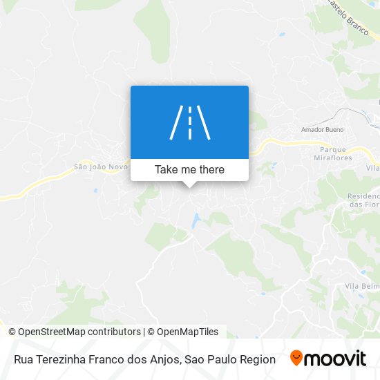 Rua Terezinha Franco dos Anjos map