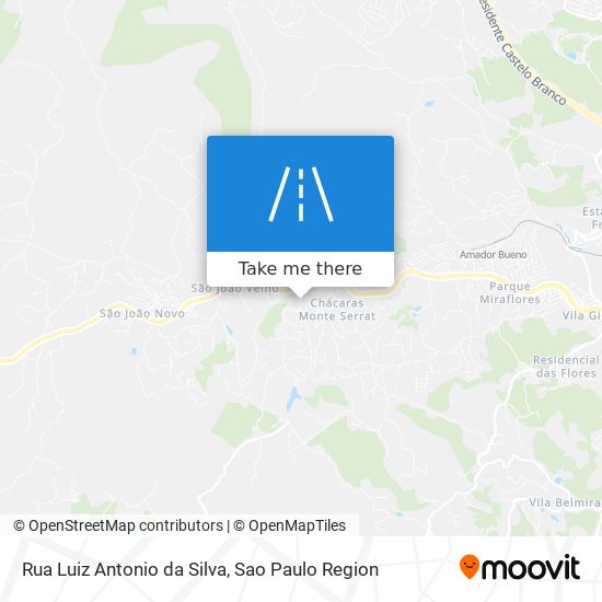 Rua Luiz Antonio da Silva map