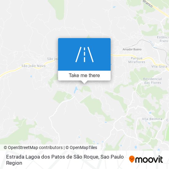 Estrada Lagoa dos Patos de São Roque map