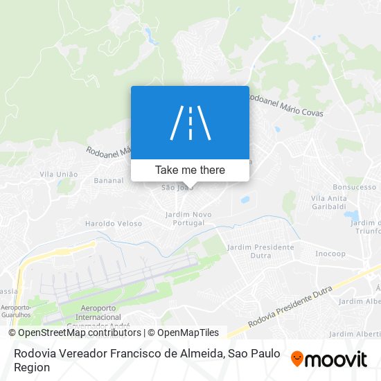 Rodovia Vereador Francisco de Almeida map