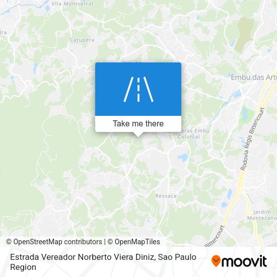 Estrada Vereador Norberto Viera Diniz map