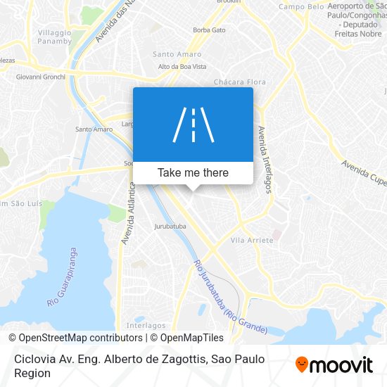 Ciclovia Av. Eng. Alberto de Zagottis map