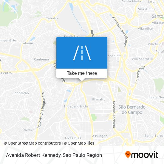 Mapa Avenida Robert Kennedy