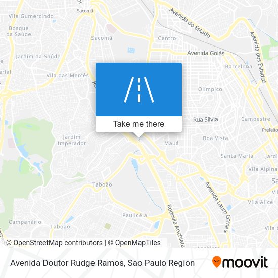 Avenida Doutor Rudge Ramos map