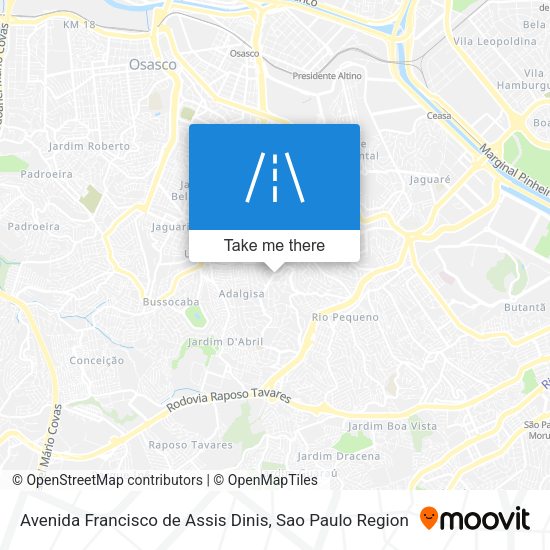 Avenida Francisco de Assis Dinis map