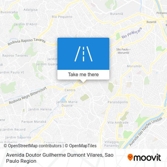 Avenida Doutor Guilherme Dumont Vilares map