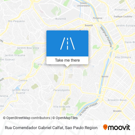 Mapa Rua Comendador Gabriel Calfat